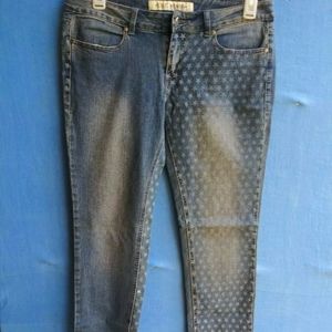 Idle Minds Junior's Size 13 Star Pattern Skinny Blue Jeans